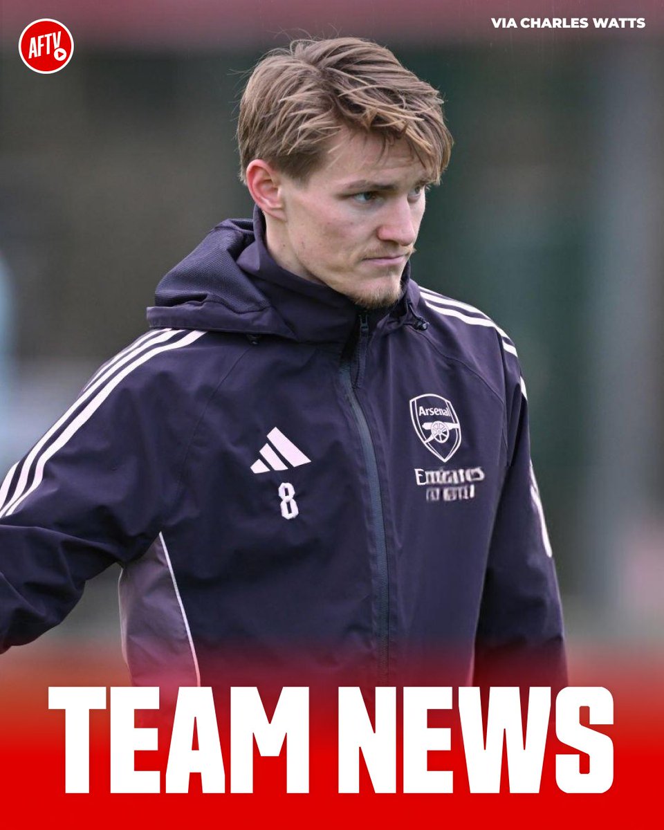 AFTVMedia's tweet photo. 🔙 Odegaard and Merino are back in training. Havertz also training despite exhaustion last game.

❌ White and Tomiyasu are not seen. https://t.co/LyPF4lpkut