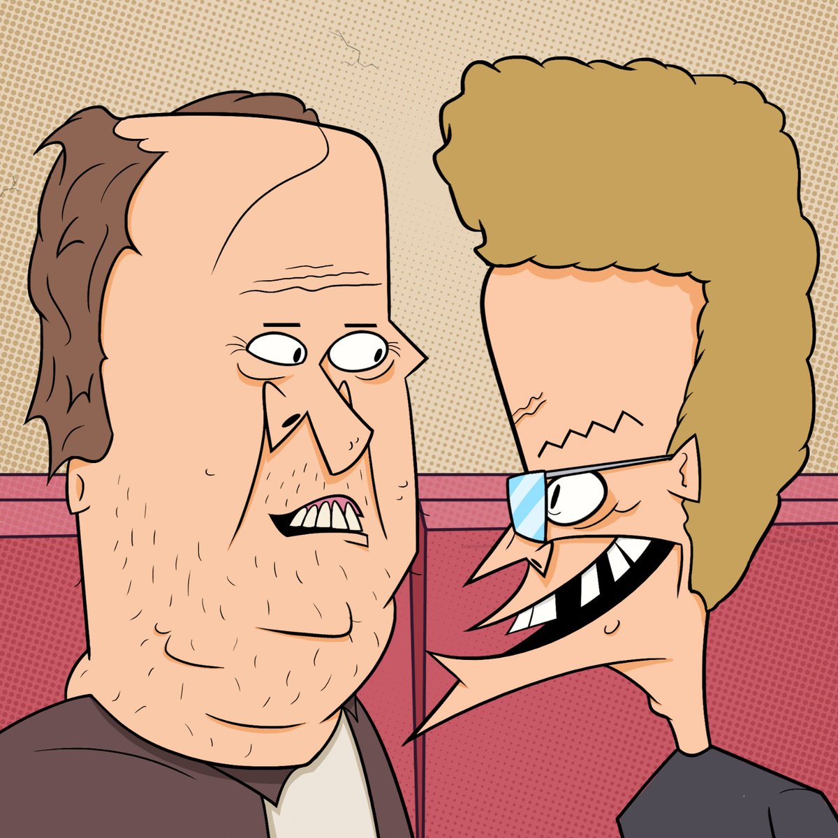 Beavis and Butthead (both versions of the 2022 movie and show).
#beavisandbutthead #artwork #mtv #90s #cartoons #fanart