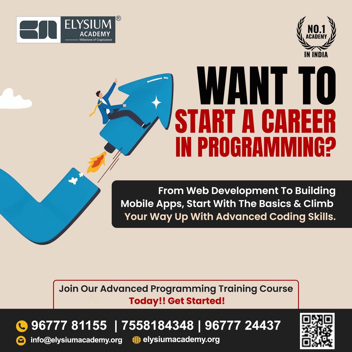 elysiumacademy's tweet image. 💻 Learn to Code From Basics to Advanced Programming at Elysium Academy! 💻
🔖Appointment: rfr.bz/fljzq7e
#ElysiumAcademy #ProgrammingTraining #AdvancedCoding #DigitalMarketingSuccess #MarketingTraining #DigitalSkills #NetworkingExperts #CloudArchitecture #AWS