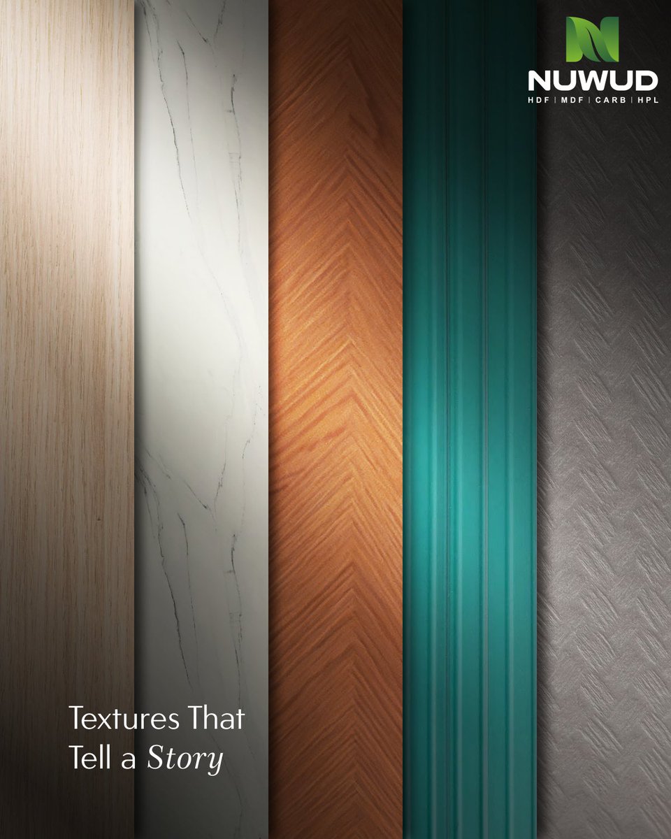 ArchitGroup's tweet image. From timeless elegance to bold statements - NUWUD Laminates &amp;amp; Prelam redefine surfaces with style and durability. Explore 300+ designs crafted to elevate every space that will tell your story! 

#TexturesThatInspire #Laminates #Prelam #NUWUD #DesignInnovation