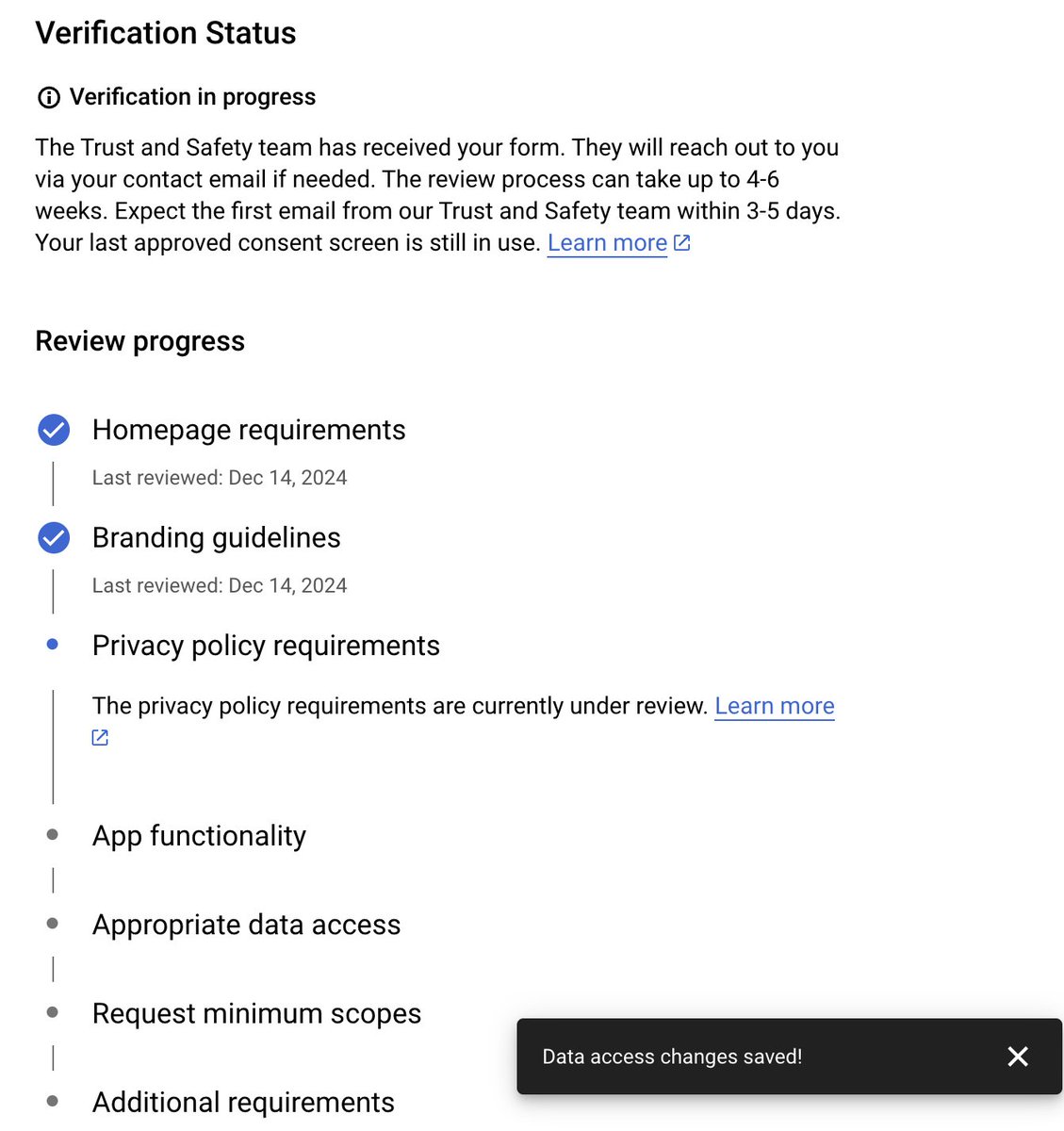 as_uto's tweet photo. Hey @GoogleCloudTech Team, 
My Oauth screens is pending for verification form 3 months , don't know what to do 

My mail id - client.blup.hiya@gmail.com
My project id - hiya-5f7f2 https://t.co/nQWF81BnGW