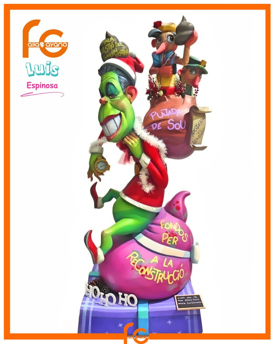 😁😂 Os presentamos nuestro ninot de @luisespinosaolmos para la Expo Ninot 25.
Un ninot lleno de sátira y crítica a uno de los peores momentos vividos en nuestra provincia con la DANA

@jcf_falles 

#fallasvalencia #fallasunesco #exponinot25 #fallagayano  #fallas2025 #falles2025