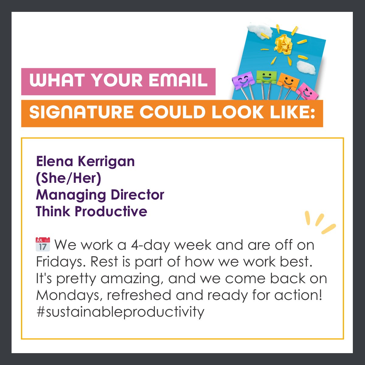 thinkproductive's tweet image. We’ve stopped Twittering and set up a profile with the good people of Bluesky. Join us here for more workplace wellbeing tips and insight bsky.app/profile/thinkp…