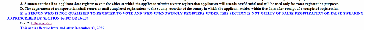 smithcr01's tweet image. legiscan.com/AZ/text/HB2071…
WTF is this @AZGOP @MaricopaGOP @AZSenateGOP @AZHouseGOP Why r u enshrining MOTOR VOTER? 
And indemnifying the illegals that register this way?
THIS is how they pad the rolls and have fungibility! Absolute NO on HB2071
#az #motervoter #PeoplePaperPrograms