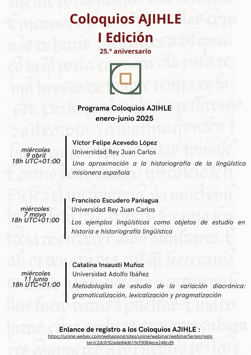 Como sabemos que os encantan los encuentros AJIHLE, os dejamos el cronograma completo desde septiembre a junio para que podáis organizaros. ¡Os esperamos!