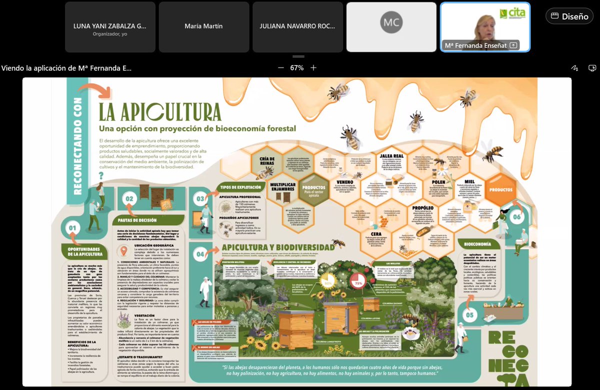 CITAAragon's tweet image. 💻 Esta mañana se ha celebrado el segundo webinar del proyecto #RECONECTA 🌳

🗣️ En esta ocasión, se han tratado temas como apicultura, setas y plantas aromáticas, bioproductos innovadores, de la mano de diferentes investigadoras del CITA

#NextGenerationEU #ProyectosPRTR