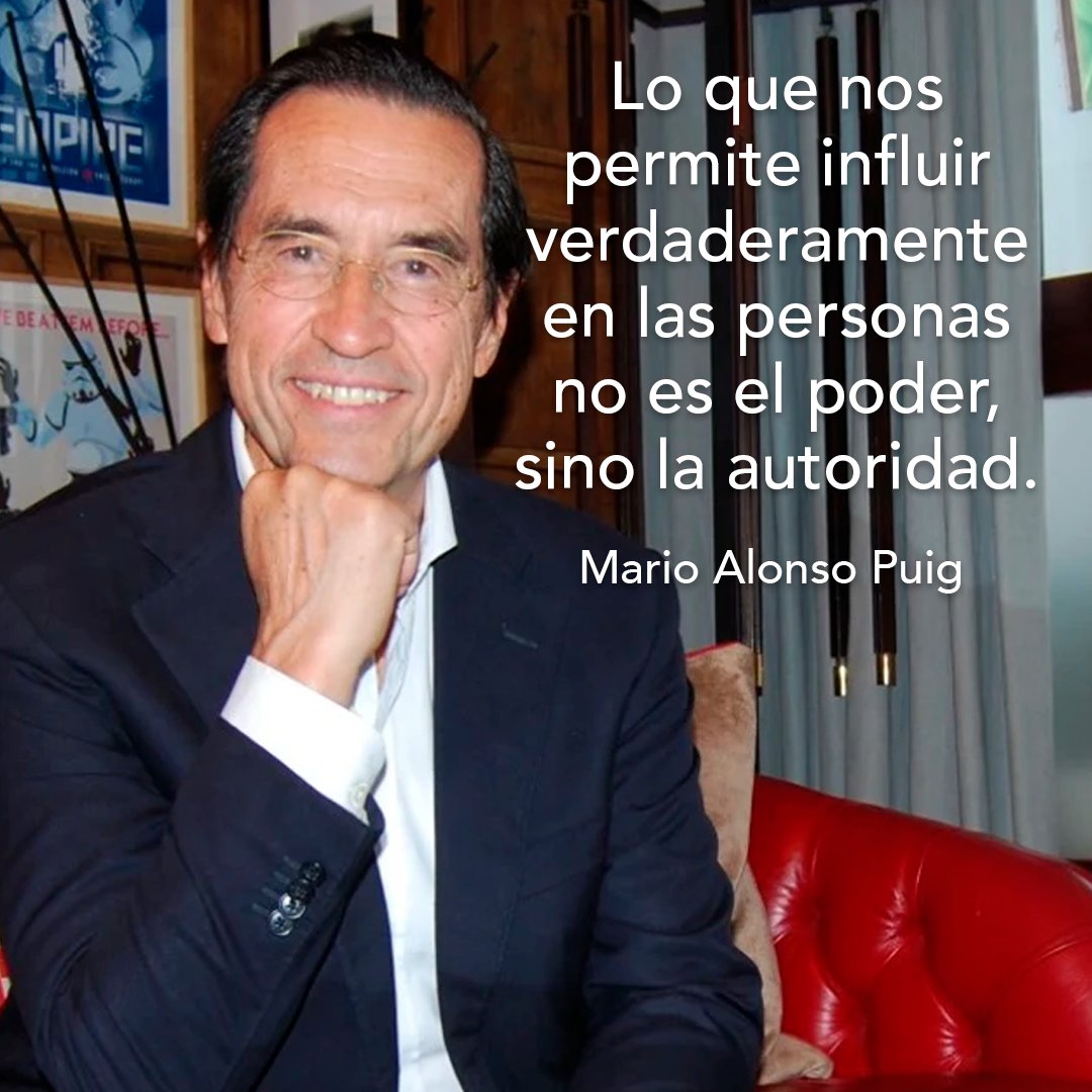 MarioAlonsoPuig's tweet photo. Todos llevamos dentro la capacidad de inspirar a los demás para que saquen lo mejor de sí mismos, y esta habilidad no depende del dinero ni de los cargos que ocupemos. Lo que nos permite influir verdaderamente en las personas no es el poder, sino la autoridad. https://t.co/yKhJT1YUZf