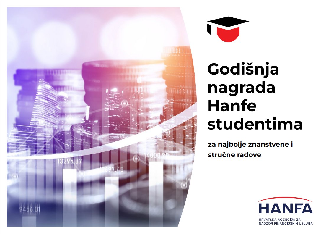 📢 Hrvatska agencija za nadzor financijskih usluga (Hanfa) objavila je poziv na dostavu radova za 𝗚𝗼𝗱𝗶𝘀̌𝗻𝗷𝘂 𝗻𝗮𝗴𝗿𝗮𝗱𝘂 𝗛𝗮𝗻𝗳𝗲 studentima za najbolje znanstvene i stručne radove za 2025. godinu. ✍️📑

🔗👉 bit.ly/Hanfa25

#UniZg #mojesveuciliste #nagrada