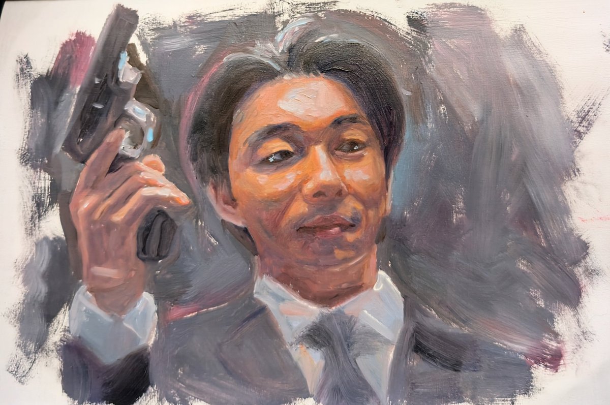 rtcelf's tweet image. #squidgamefanart #SquidGame2 #oilpainting