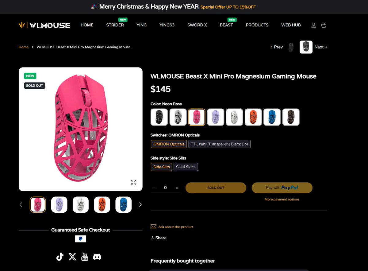 beast x mini refresh but no purple...🥲