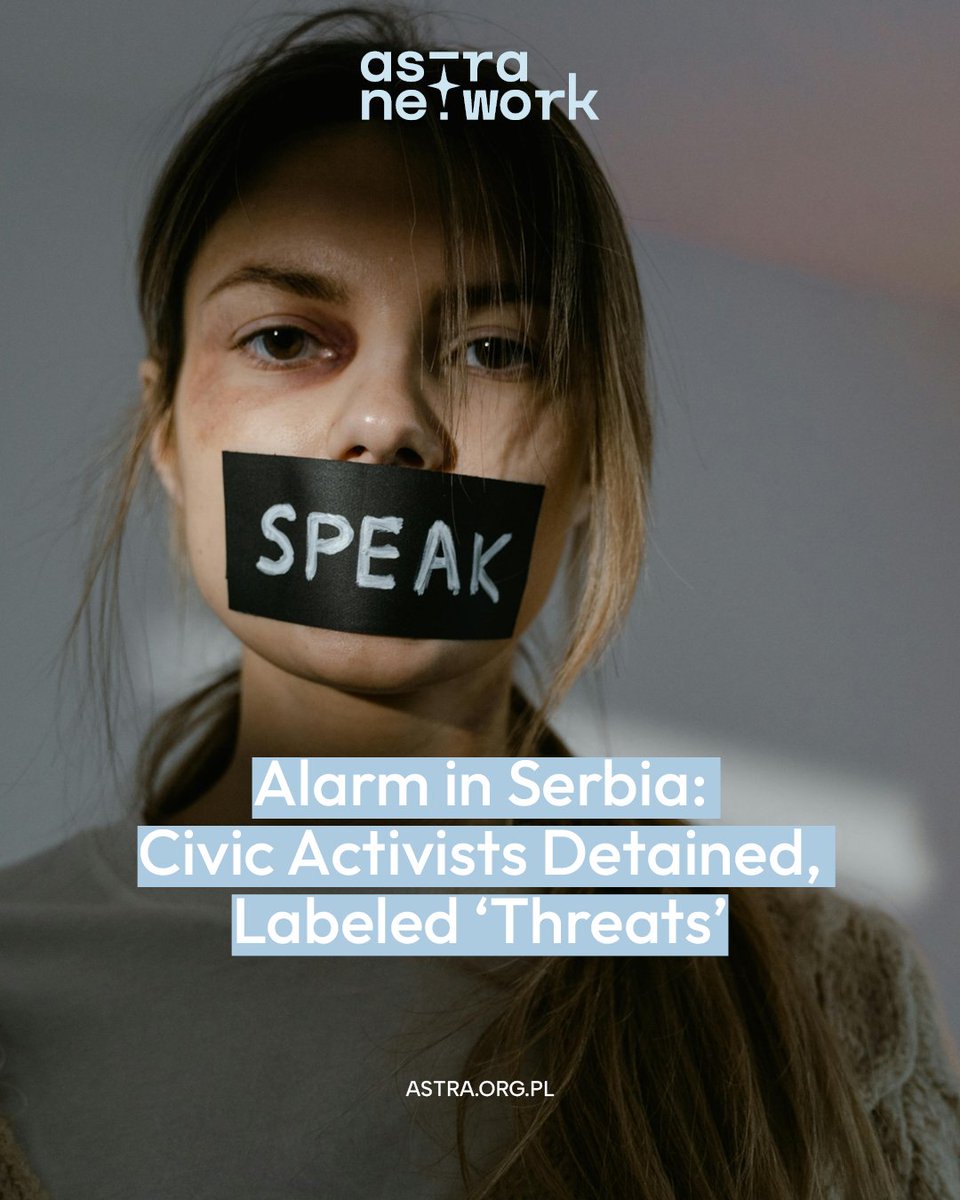 🚨 Alarming crackdown in Serbia: Civic activists from Croatia, Slovenia, Romania, Albania &amp; N. Macedonia detained &amp; deported as 'security threats' during a peaceful NGO event. A stark attack on civil society &amp; EU values. 🇷🇸🇪🇺 #HumanRights #CivicSpace #Democracy
