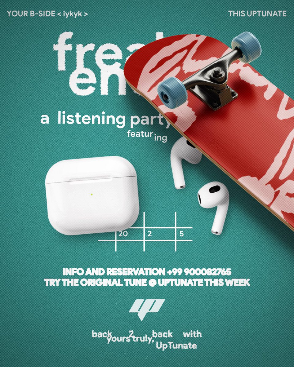 UPtunate's tweet photo. ᅠᅠ
Old beats are lining up as the signal has arrived, and we will soon awaken nostalgia through the sounds of old beats with new feels. Don’t miss out on securing your spot to enjoy the comfort of your ears because 𝘪𝘵'𝘴 𝘫𝘶𝘴𝘵 𝘢 𝘴𝘵𝘦𝘱 𝘸𝘢𝘺!
ᅠᅠ https://t.co/ESnnN9BNO0