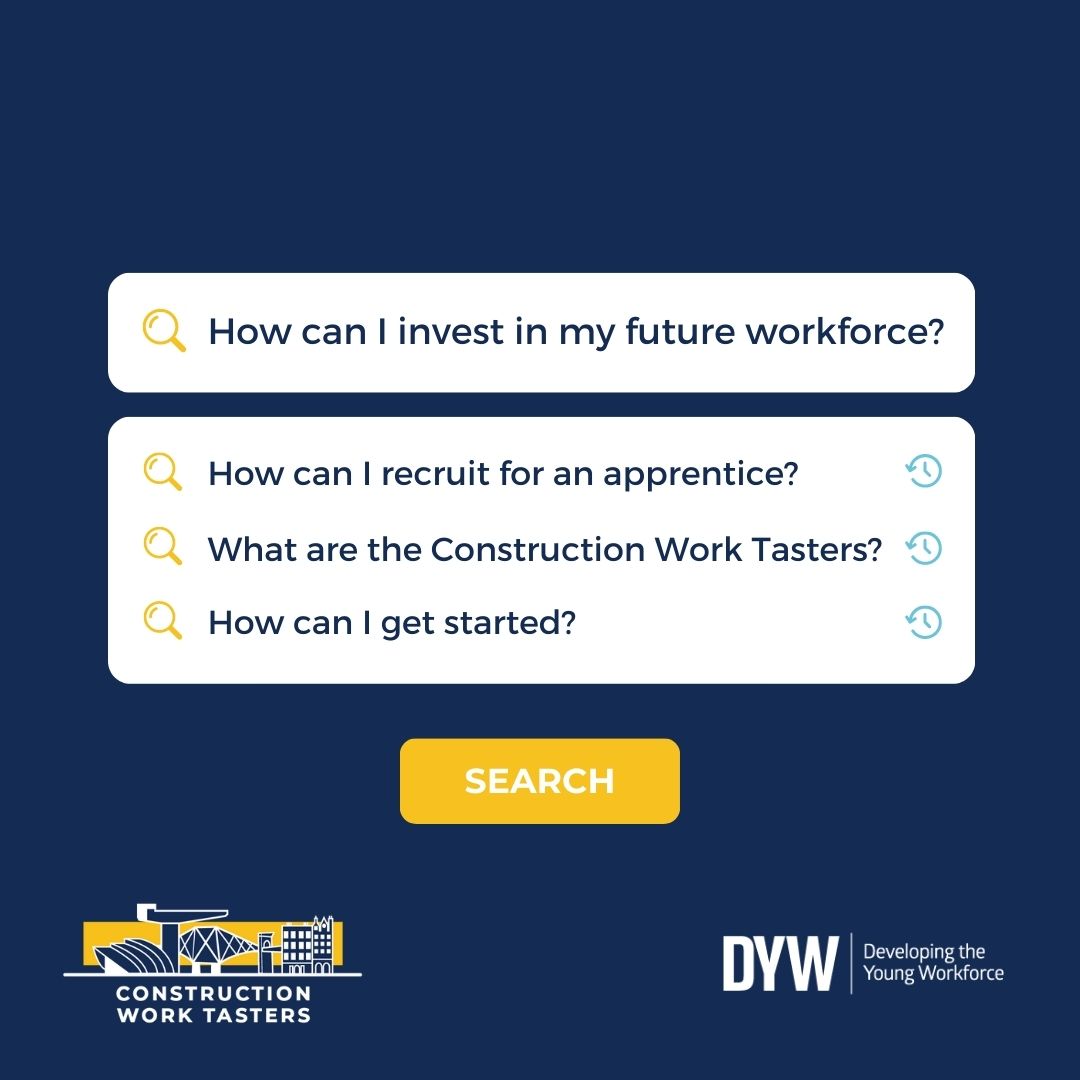 DYWScot's tweet image. Construction employers 📢

Together, we can make construction a career of choice for young people. 

Find out more and get involved at ow.ly/fj6x50QY7WJ 

#Construction #WorkTasters #DYW