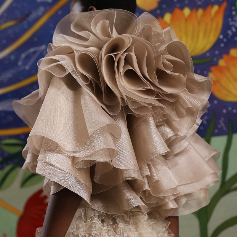 Dior's tweet photo. Wild and windblown or precise and perfectly embroidered, flowers of all kinds were evoked in all manner of ways through Maria Grazia Chiuri's fertile design process for #DiorCouture Spring-Summer 2025 and given a punk touch with @SJMillinery headpieces. Tap the cards for more.