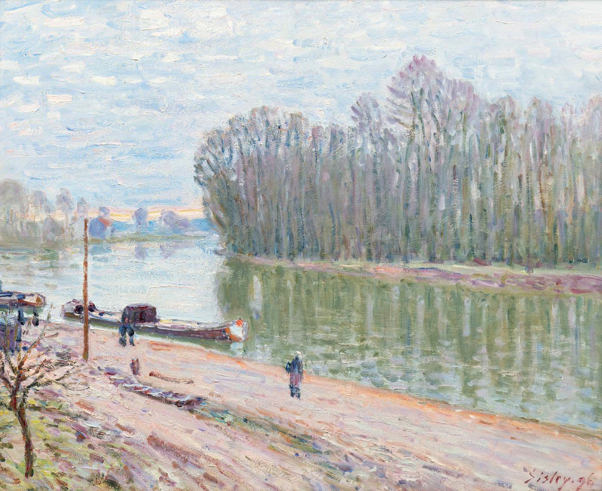 J-2 mois ! | Tout comme Giverny est intimement associé à Claude Monet, Moret-sur-Loing reste profondément lié à Alfred Sisley. 
Plus que deux mois avant de découvrir cette œuvre dans l'#ExpoCollectionNahmad (28 mars - 29 juin) !
Réservez votre billet :
👉 bit.ly/ExpoCollection…