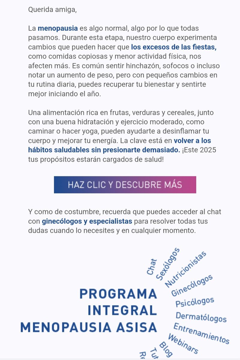 🤔🤔 Abro el mail de mi compañía de seguro de salud <a href="/AsisaSalud/">ASISA</a> y ... ¡nivelazo en la segmentación de la clientela!
#Marketing #MarketingStrategy