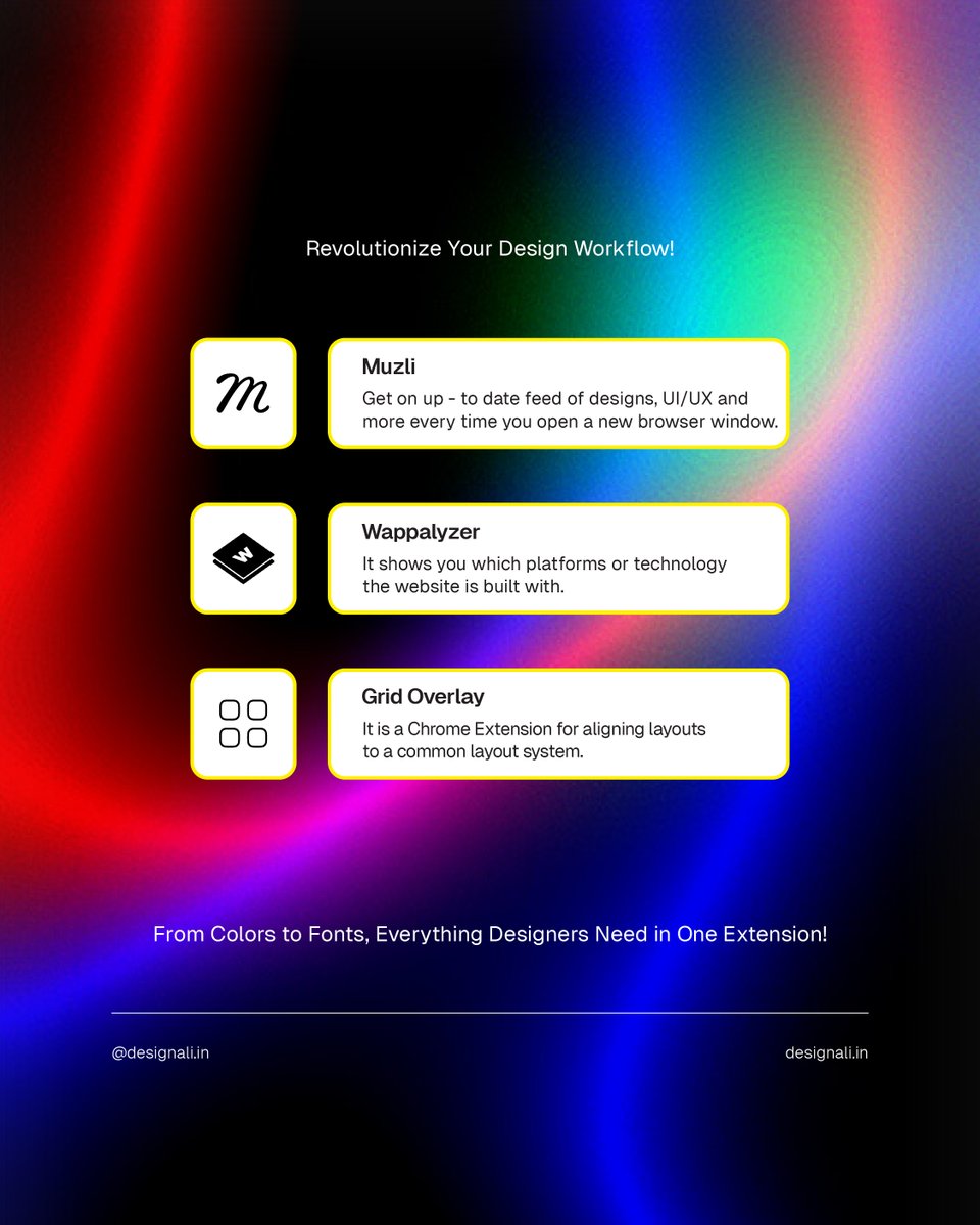 designali_in's tweet photo. 🕸️ Chrome Ext. for Designers

https://t.co/crmGygXYsj

#designali #designinspiration #graphicdesign #colorpalette #gradient #DesignGuide #VisualIdentity #designinspiration #designtrends #graphicdesign #adobe #adobeillustratortutorial https://t.co/4rnU72nDjY