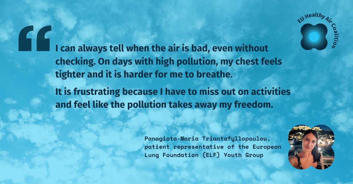 We are at the #EuropeanParliament today to share patient perspectives at the #EUHAC Policy Outlook: Strengthening Disease Prevention Through #CleanAir Measures event.

Patients must be heard in the fight for cleaner air. #BreatheCleanAir #HealthyLungsForLife #CleanAirForAll