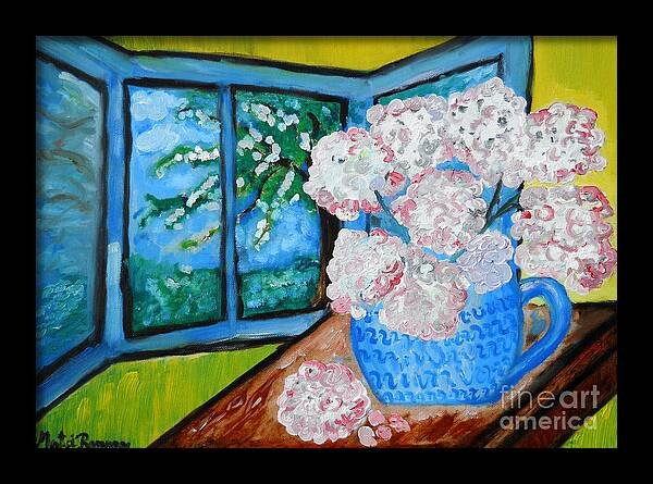 My Grandma's #Flowers. Handmade #oilpainting by <a href="/RamonaMateiArt/">Ramona Matei Art</a>. 
See more here: fineartamerica.com/featured/my-gr…
#memories #family #childhood
