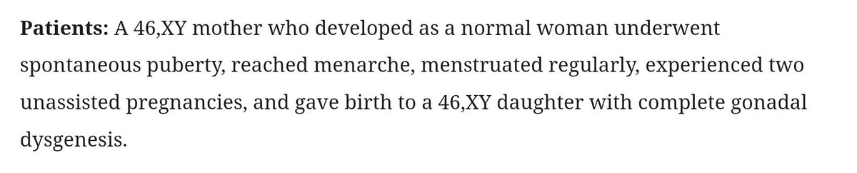 34710Joey's tweet photo. @BunchesOfStoats @PearlteaRizzy That's not completely true, there are cases of women born with xy chromosomes that are capable of birth

https://t.co/Upquropeya https://t.co/Y22nam7XFz