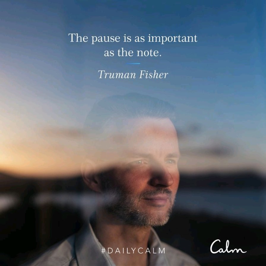 vickiemorgado1's tweet image. In a very busy world, an important reminder to #pause today. #dailycalm