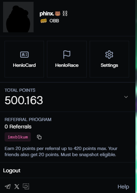 If you're:
- an active user on Base
- a Jumper user
- a Celestine Sloth NFT holder
- a Pythenians NFT holder
- holding Berachain ecosystem NFTs

you're eligible for Henlo points. Henlo is a memecoin on Berachain, backed by the top #1 NFT in the Berachain ecosystem, Honeyjar.
