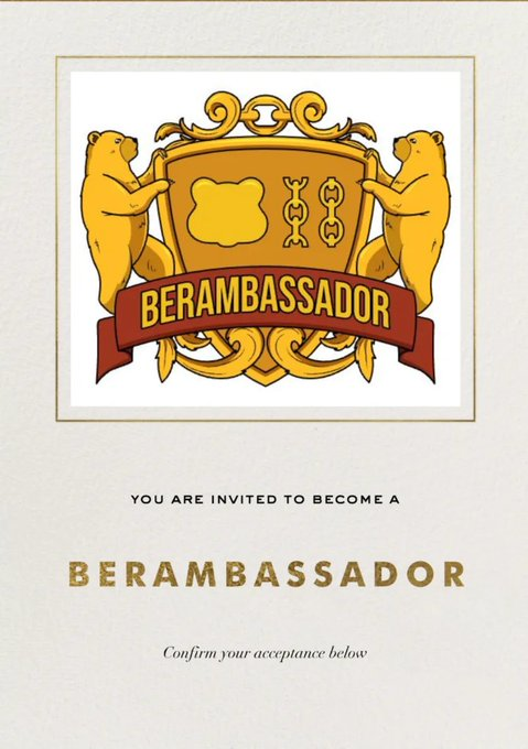 【ご報告】この度、Berachainの公式アンバサダー・Berambassadorに選出していただきました！ありがとうございます！

選出にあたって一言ほしいとのことでしたので、こちらにまとめます。

1. Berachainに注目している理由