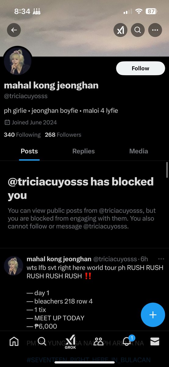 marknolovers's tweet photo. @ciacyos  SUMAGOT KA IBBLOCK MO PA ISA KONG X ACC PARA MANG SCAM KA IBALIK MO YUNG 1 K NA DINOWN KO NA SCAM NAMAN PALA #scammed #carat #SEVENTEEN_RIGHT_HERE https://t.co/wna5y8IOEz