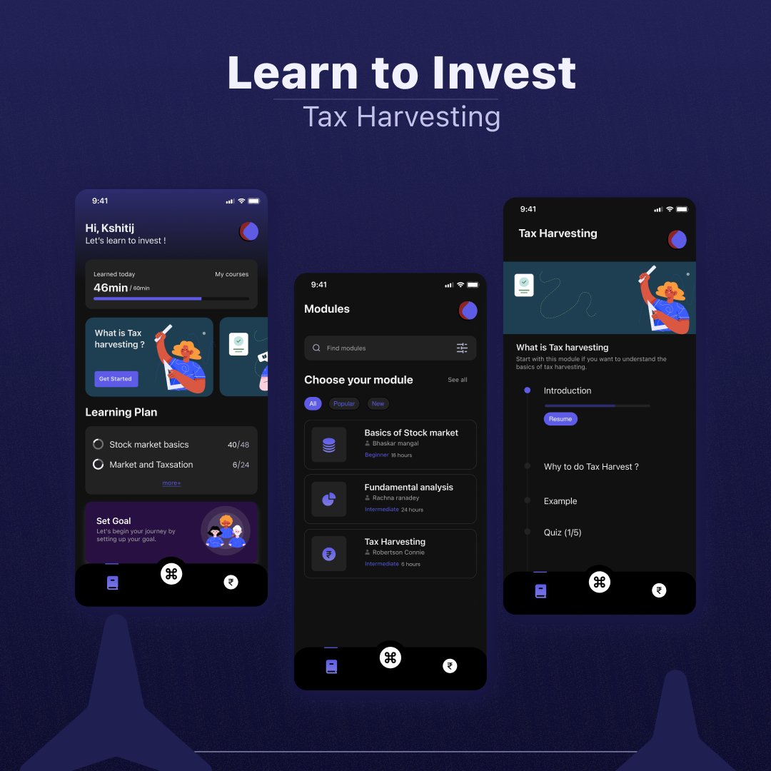 eeshakhobragade's tweet photo. Check out my new app design for Tax Harvest App - Learner user flow.

Let me know your :) https://t.co/Imlct5WtRp