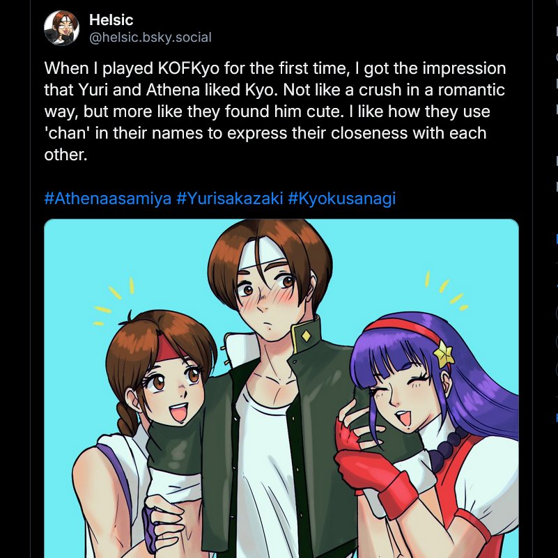 I posted a new art in my other account! check it out! #KOF