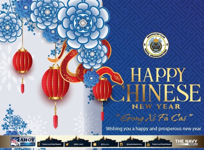 KBMkTL's tweet photo. Semoga setiap langkah anda di tahun Ular ini membawa kejayaan dan kebahagiaan. Selamat Tahun Baru Cina buat THE NAVY PEOPLE dan rakyat malayisa yang menyambutnya. Ikhlas daripada @KBMkTL https://t.co/CkAwqAuxID