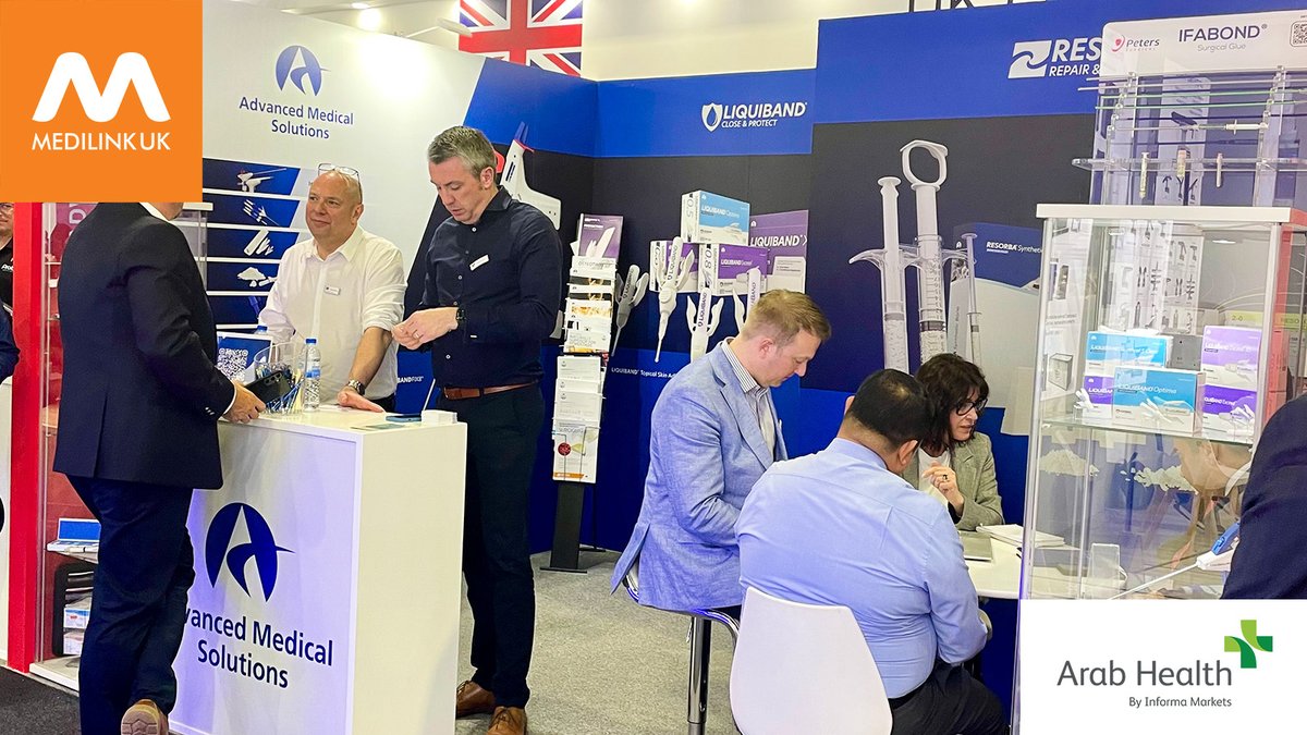At Arab Health this year, Advanced Medical Solutions are showcasing their internal adhesive solution - LiquiBand FIX8 and IFABOND, which offer accurate fixation and are designed for patient safety.

Come and visit them at their booth: Hall 3, A37.