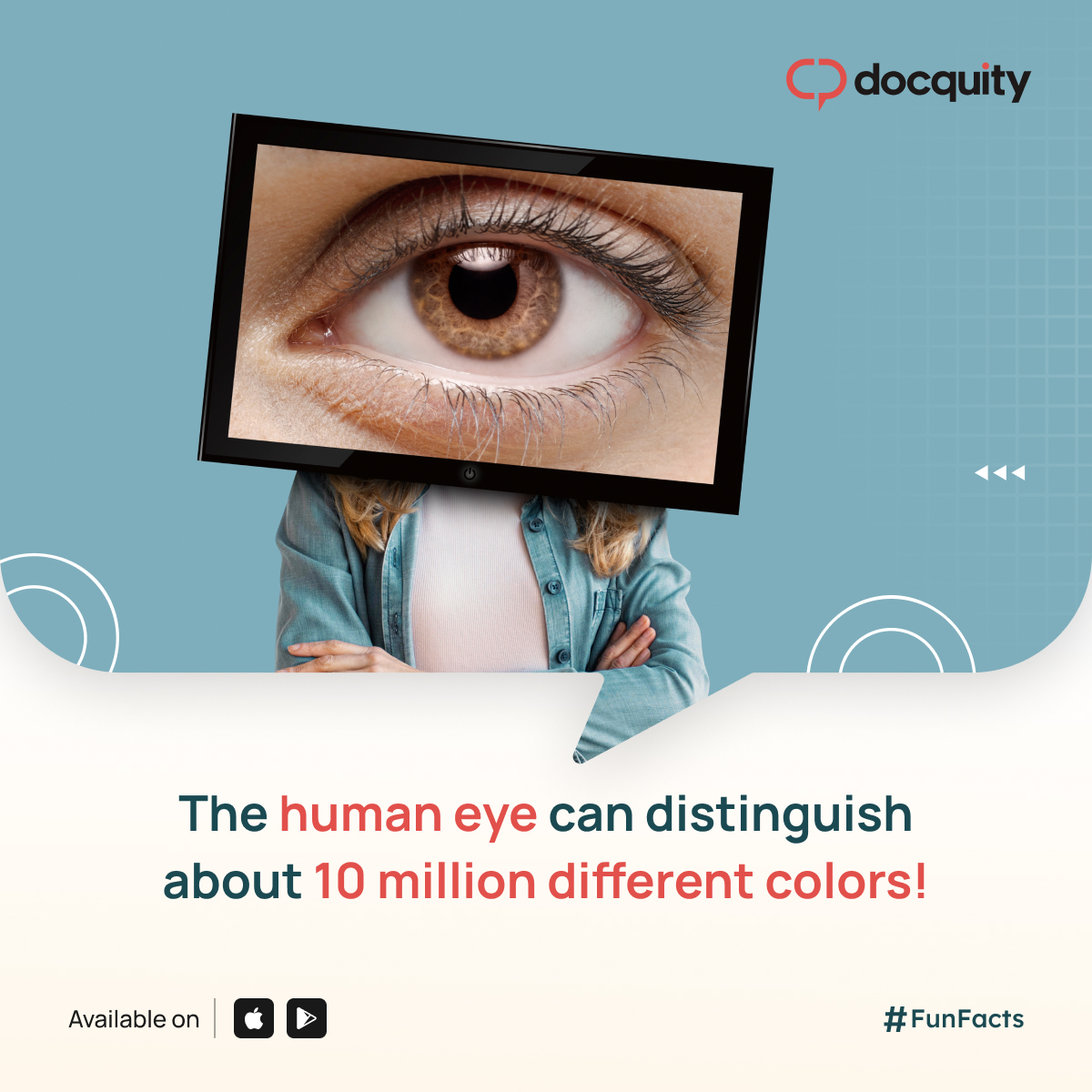 Docquity_PH's tweet image. From red to violet and everything in between—our eyes are true color experts! 🌈👁️
.
.
#visionpower #eyehealth #colorperception #Docquity #funfacts #doctor #color #humaneye