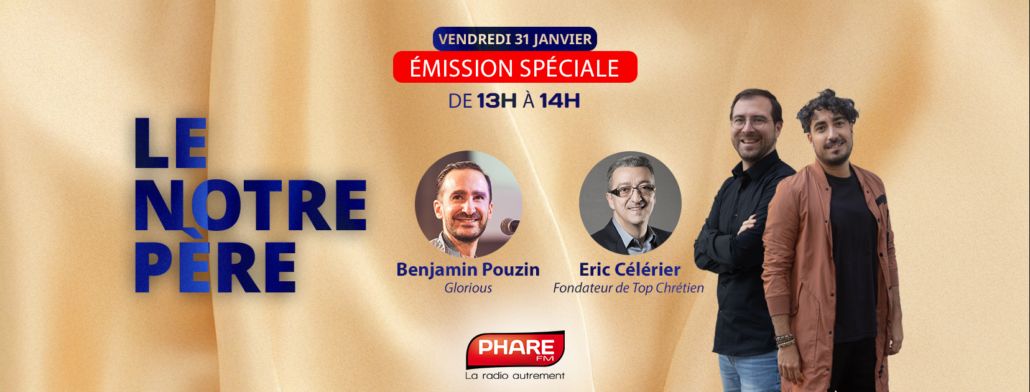 PHAREFM's tweet image. 🎙️ [REPLAY] Émission spéciale — Prions dans l’unité Le Notre Père vendredi 31 janvier à 13h31 
 Que nous écoutions PHARE FM ou lisions PAROLE DU JOUR, cet évènement est le nôtre !
pharefm.com/2025/01/28/emi… #benjaminpouzin #ériccélérier #lenotrepère #prière #unité