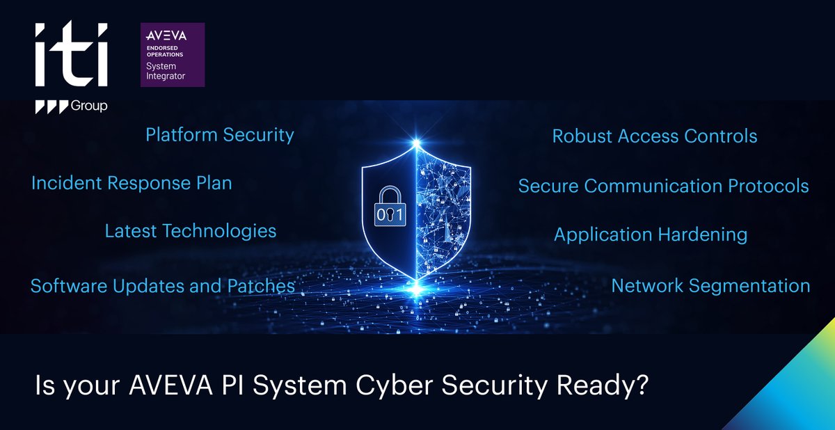 ITI_transforms's tweet image. How can you ensure the #CyberSecurity of your @AVEVAGroup #PISystem?

Read our latest blog to discover the essential strategies and best practices to #protect your #data and ensure your systems run smoothly: itigroup.com/cyber-security…