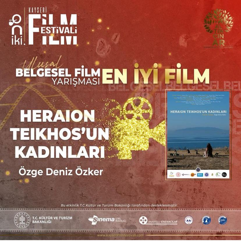 cukurovaedutr's tweet photo. Üniversitemiz İletişim Fakültesi Öğretim Görevlisi Dr. Özge Deniz Özker, yönetmenliğini yaptığı “Heraion Teikhos’un Kadınları” belgesel filmiyle Kayseri Film Festivali’nde en iyi belgesel film ödülünü kazandı. https://t.co/mCK29UDs5R