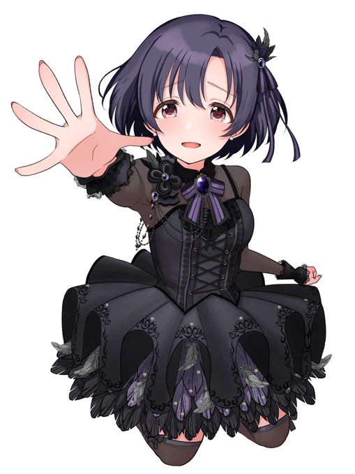 【わたし色の羽根で】白菊ほたるフラスタ用イラストほぼ完成しました໒꒱·̩͙⋆.*・゜まだ協賛受け付けてますのでぜひご参加よろしくお願いします! 