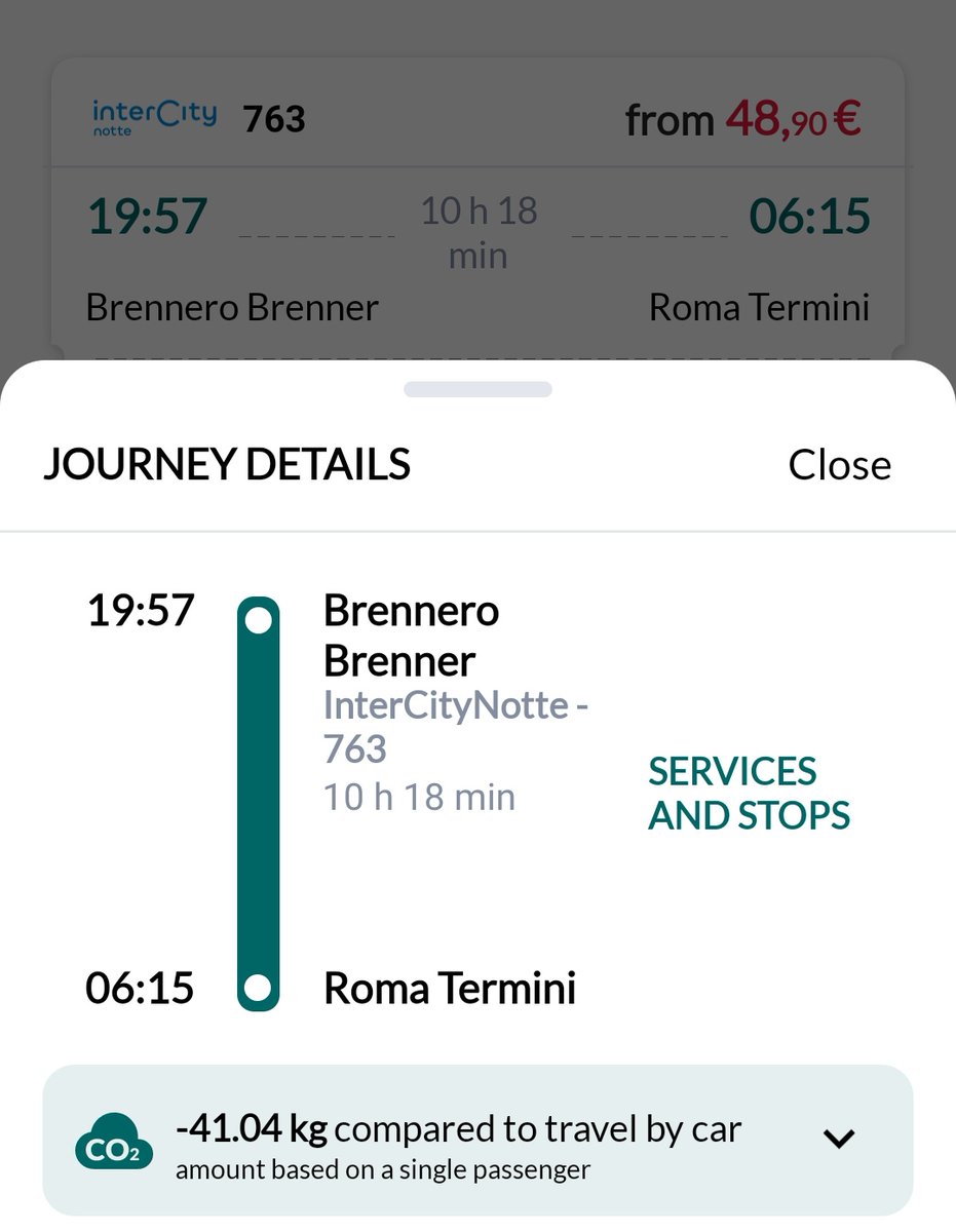 RaafHuns's tweet photo. Goed nieuws: de Italiaanse #nachttrein tikt vanaf zaterdag voor het eerst de grens aan!

De heerlijke #IntercityNotte rijdt nog steeds alleen binnen #Italië, maar komt nu wel héél erg dichtbij Oostenrijk😎

Wat betekent dit voor #meertreinenmindervliegen? Lees mee! 🧵 https://t.co/XWV9cREXaB