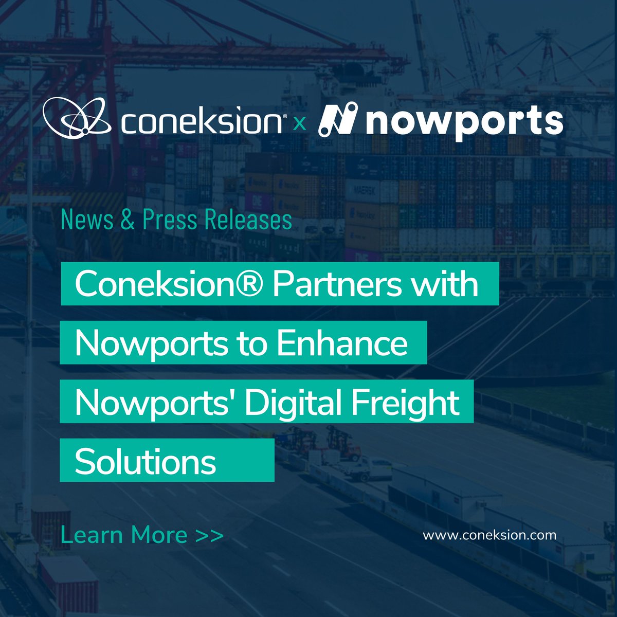 We are thrilled to announce our partnership with <a href="/nowports/">Nowports</a>, a cutting-edge digital freight forwarder revolutionizing logistics in Latin America. This partnership enhances Nowports’ solutions and streamlines global freight processes for its customers.

👇
coneksion.com/company-news-p…