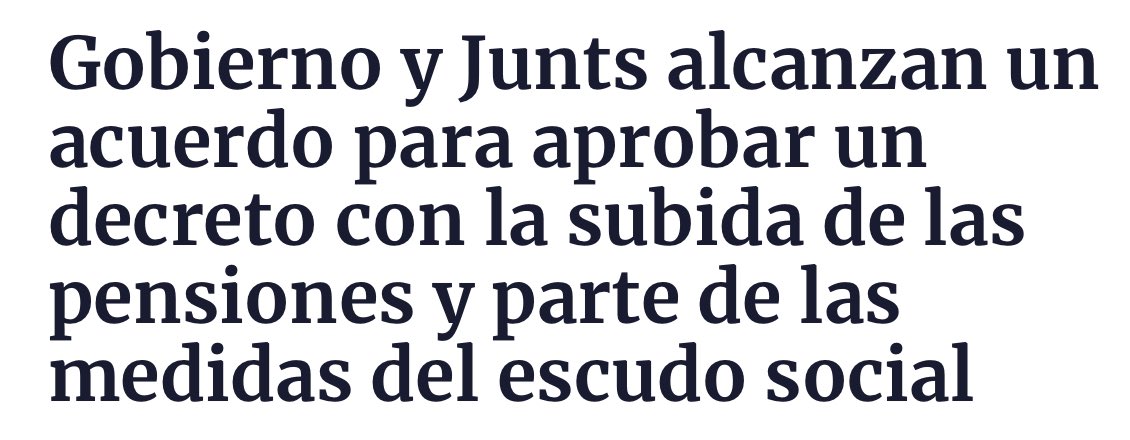 JesusCintora's tweet image. Gobierno y Junts alcanzan un acuerdo para aprobar un decreto con la subida de las pensiones y parte de las medidas del escudo social cadenaser.com/nacional/2025/…

🔴VER MI INFORME DIARIO: youtu.be/9eCEV8GdiC0?si…
