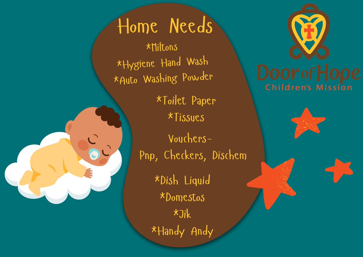 DoorofHopeJHB's tweet photo. Our Treats and Needs for 2025

Visit https://t.co/OxQi2bo71y for information on our organisation, projects, programs and much much more!
#DoorofHope #everychildmatters #faithhopelove https://t.co/xuQKlTNRbL