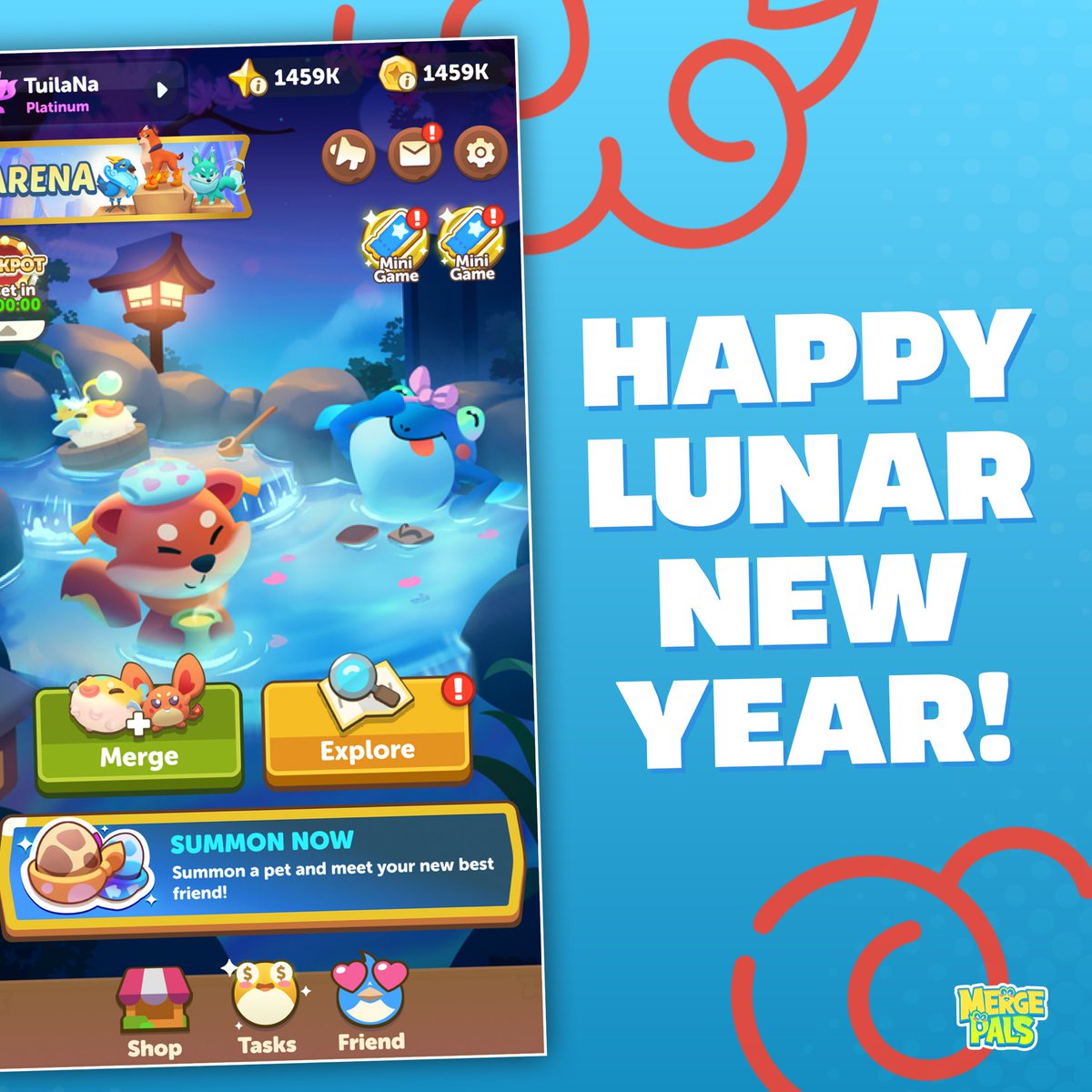🧧 A New Year, A New Era for <a href="/MergePals/">Merge Pals</a>! 🧧

The Year of the Snake is bringing monumental changes to Merge Pals, and we’re kicking it off in style. This Lunar New Year, get ready for a sneak peek at what’s next:

🐾 2025 Major Game Update
We’re unveiling the future of Merge Pals