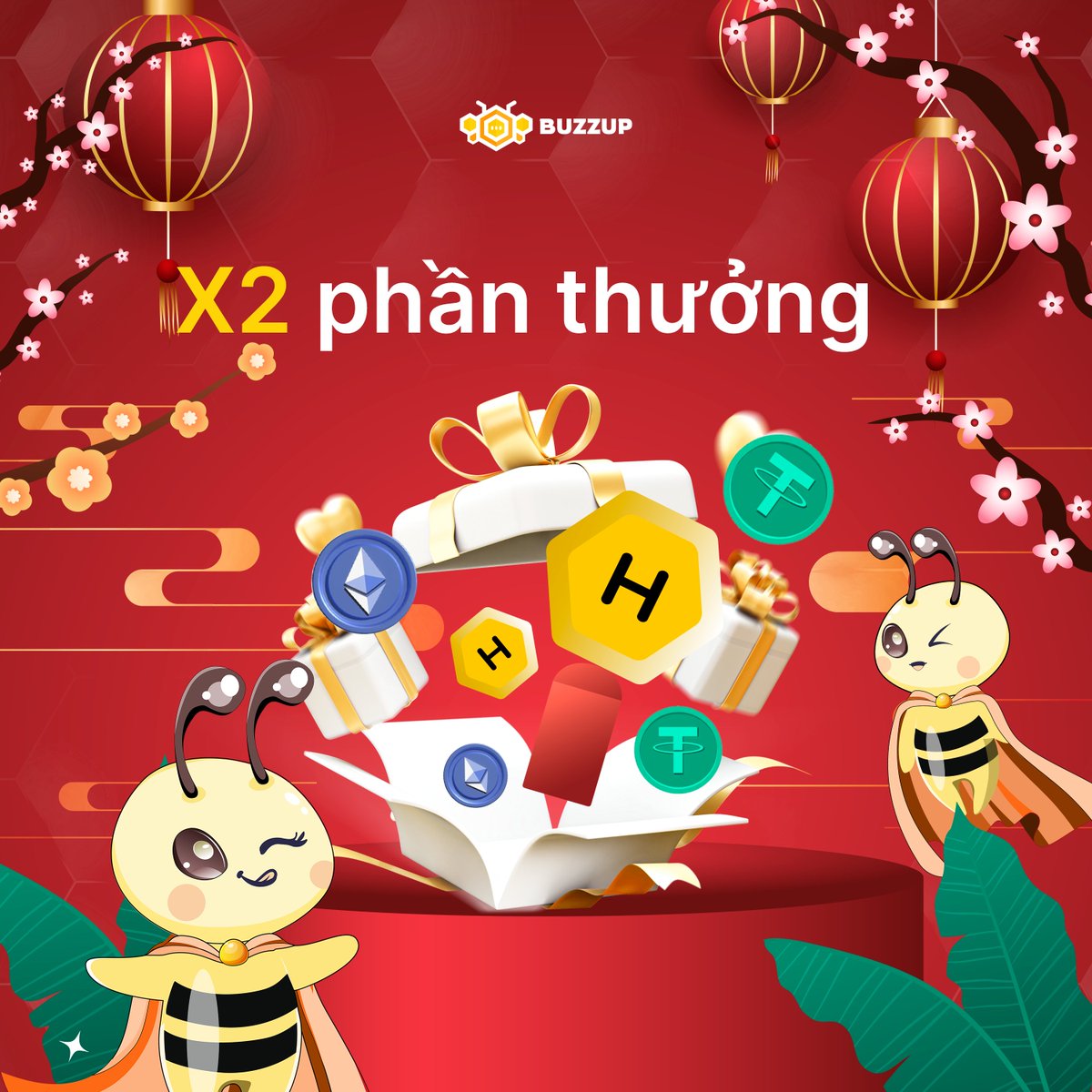🧨 Lộc Tết rực rỡ cùng BuzzUp! 

Bắt đầu từ ngày mai, bạn có thể thu thập ngay 88 Honey mỗi ngày trên ứng dụng BuzzUp! Thu thập Honey mở bát đầu năm ngay 🍯

Ngoài ra, cơ hội nhận ngay hồng bao lên tới 40 USDT, lộc lớn đang chờ bạn! 🧧

📌 Tham gia ngay