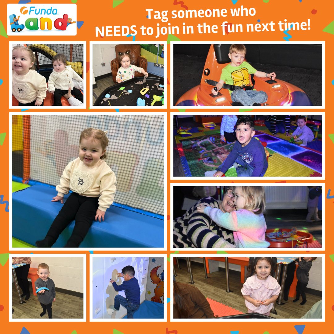 Look at all those smiles and giggles! This could be YOUR child having the time of their life at FUNDA LAND! 🥳 

📲 Don’t miss out! Book your place now on our website to secure your session before it’s fully booked.