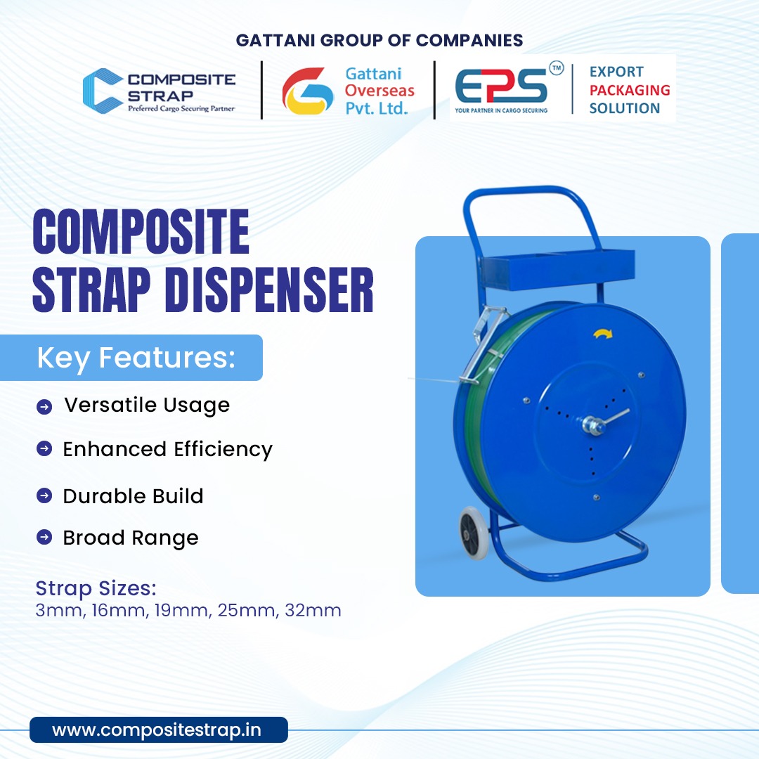 CompositeStrap's tweet image. Composite Strap Dispenser

✨ Upgrade your packaging process with the Composite Strap Dispenser! ✨

compositestrap.in

#compositestrap #LoadSecuring #EfficientPackaging  #DurableTools #Logistics #Logistics #HighTensileSteel #SupplyChain #Innovation #cargo #logistics #Tools