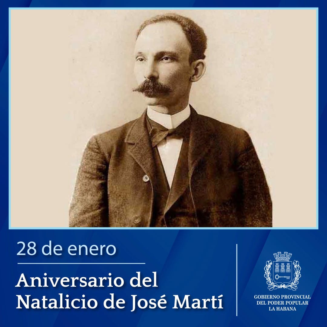 🇨🇺| Hoy recordamos a nuestro Apóstol Nacional en el aniversario 172 de su natalicio. José Martí fue un cubano de proyección universal, su estilo al escribir, dejó reflejado una obra que constituye referente para todas las generaciones de cubanos.