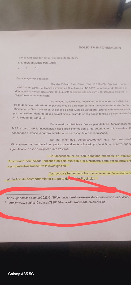 PaloOliver's tweet photo. @lamaqui @mpa_santafe @periodicas_ar Notas enviadas al MPA y al Gobernador. Hacemos mención que tomamos conocimiento por publicación periodística y referenciamos la publicación de https://t.co/DCb1QeskTK https://t.co/7Q7Jgk8QsY