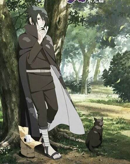 sasukedailydose's tweet photo. Sasuke and a little friend 🐈‍⬛ https://t.co/lbRgVPpJIP