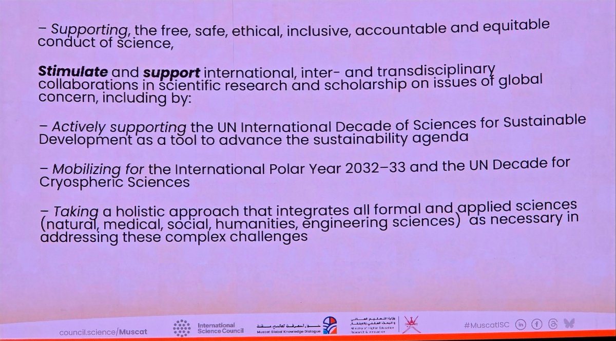 mmshawrav's tweet photo. The #Muscat #declaration presented by the CEO of @ISC @SalvatoreArico_ as the outcome of #MuscatISC
#muscatglobalknowledgedialogue

@Mariecurie_alum
@mcaa_policy_wg
@GianMariaGreco

Read more
https://t.co/yyhpOYC0wI https://t.co/amleeBLPfZ