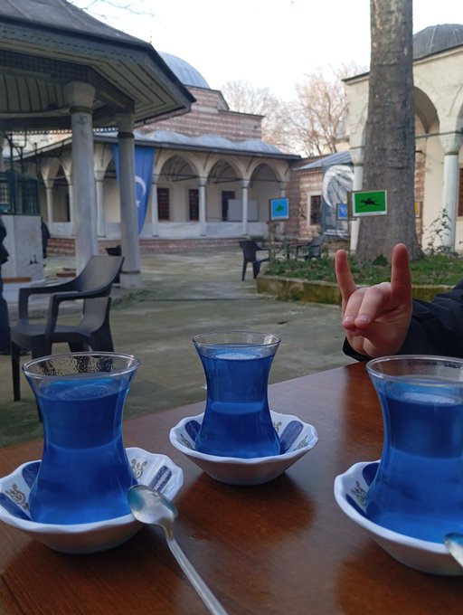 İstanbul'da "Türkistan Kahve" isimli bir işletmenin "Turanyum" adlı içeceği: